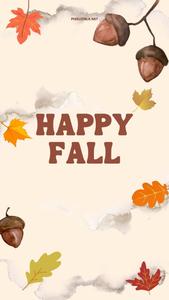 Minimalist Happy Fall IPhone fall iphone wallpaper