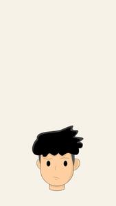 Minimalist Head Handsome Boy Cartoon handsome boy cartoon wallpaper