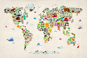 Minimalist Kids Art World Map world map wallpaper