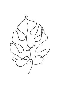 Minimalist Leaf Outline Pictures minimalist wallpaper