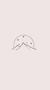 Minimalist Mountain Aesthetic Drawing aesthetic drawings wallpaper