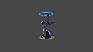 Minimalist Portal Gaming Wallpaper