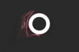 Minimalist Small Ring LED Light minimalist wallpaper