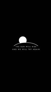 Minimalist Sunrise In Dark Aesthetic dark aesthetic wallpaper