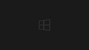 Minimalist Windows 10 HD Black Logo windows 10 hd wallpaper