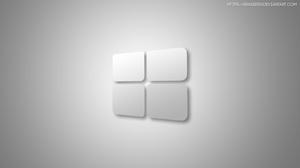 Minimalist Windows 10 HD Gray Logo windows 10 hd wallpaper