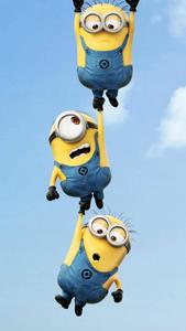 Minions Hanging One By One minions wallpaper