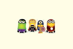 Minions Marvel Avengers minions wallpaper