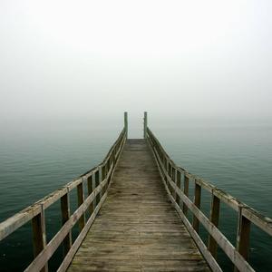 Misty Morning Dock iPad ipad wallpaper