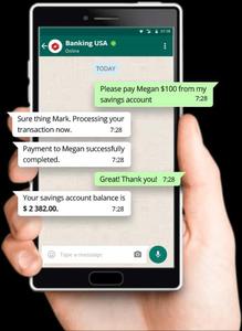Mobile Banking Transaction Confirmation Chat whatsapp chat wallpaper