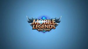 Mobile Legends Logo On Blue Background mobile legends logo wallpaper