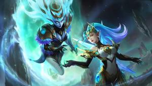 Mobile Legends Zodiac Selena And Karina mobile legends wallpaper
