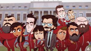 Money Heist Caricature Art money heist wallpaper