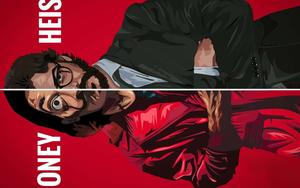 Money Heist stars performing their ultimate heist money heist wallpaper