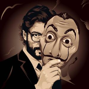 Money Heist Vintage Art Professor money heist wallpaper
