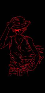 Monkey D Luffy Simple Dark Art monkey d luffy wallpaper
