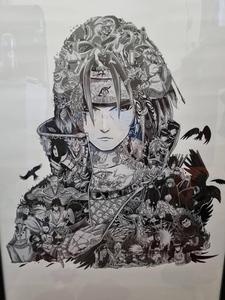 Monochrome Akatsuki Uchiha Itachi PFP Abstract Artwork itachi pfp wallpaper