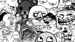 Monochromic Troll Faces Funny Meme funny meme wallpaper
