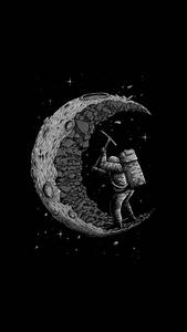 Moon Aesthetic Astronaut moon aesthetic wallpaper