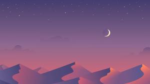 Moon Aesthetic Illustrated moon aesthetic wallpaper