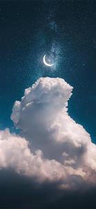 Moon Aesthetic Thick Clouds moon aesthetic wallpaper