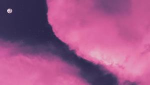 Moon In Pink Clouds Picture moon wallpaper
