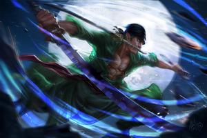 Moonlight Slash by Zoro zoro wallpaper