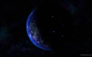 Moonlit View of Earth earth wallpaper