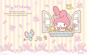 More than Just Friends: Sanrio Cutie My Melody and Her Furry Friend sanrio wallpaper
