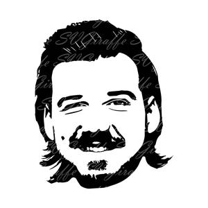 Morgan Wallen Face Digital Drawing morgan wallen wallpaper
