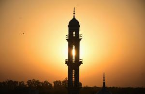 Mosque Minaret Silhouette Islamic Background islamic wallpaper