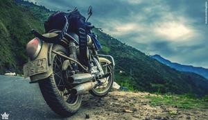 Motorcycle Over Nature Scenery motorcycle wallpaper