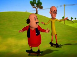 Motu Patlu Skateboard motu patlu wallpaper