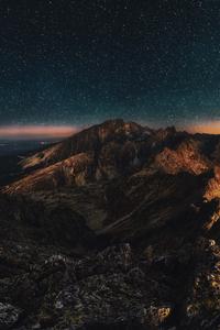 Mountain View At Night Phone Background phone wallpaper