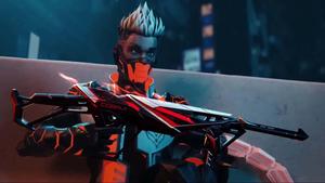 MP40 Predatory Cobra Free Fire Background Wallpaper