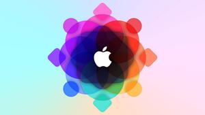 Multicolored Apple Symbol  Wallpaper