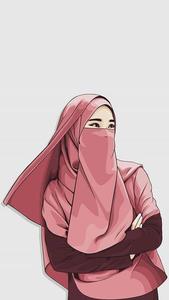 Muslim Girl Hijab Cartoon hijab cartoon wallpaper