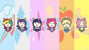 My Little Pony Chibi - Sassy and Sweet kawaii wallpaper