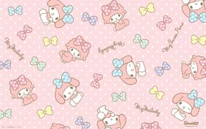 My Melody Cute Pattern my melody wallpaper