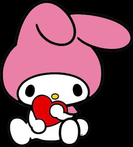 My Melody Holding Heart sanrio wallpaper