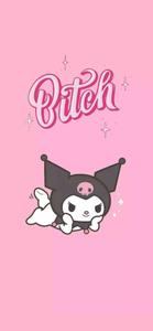 My Melody Kuromi Lying On Her Stomach my melody kuromi wallpaper