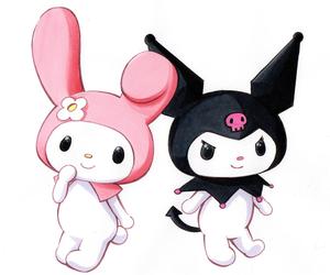 My Melody Kuromi Standing Back To Back my melody kuromi wallpaper