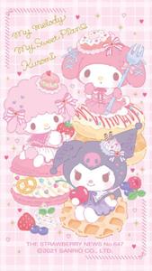 My Melody Kuromi With My Sweet Piano my melody kuromi wallpaper