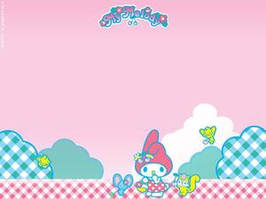 My Melody looks Cute and Fun! my melody wallpaper