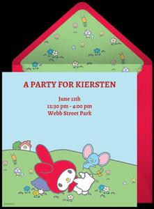 My Melody Party Invitation my melody wallpaper