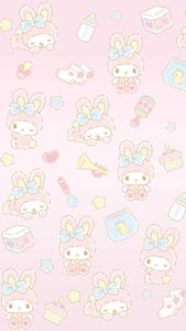 My Melody Pastel Pattern my melody wallpaper