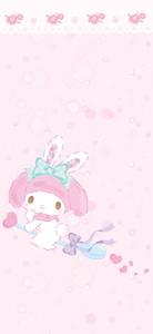 My Melody Riding A Spoon my melody wallpaper