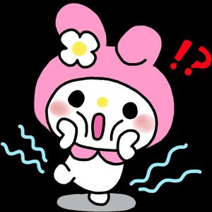 My Melody Surprised Expression my melody wallpaper