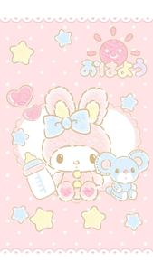 My Melody With Baby Bottle my melody wallpaper