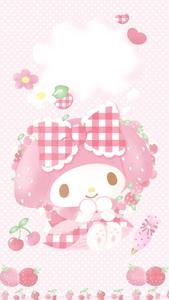 My Melody With Pink Ribbon my melody wallpaper